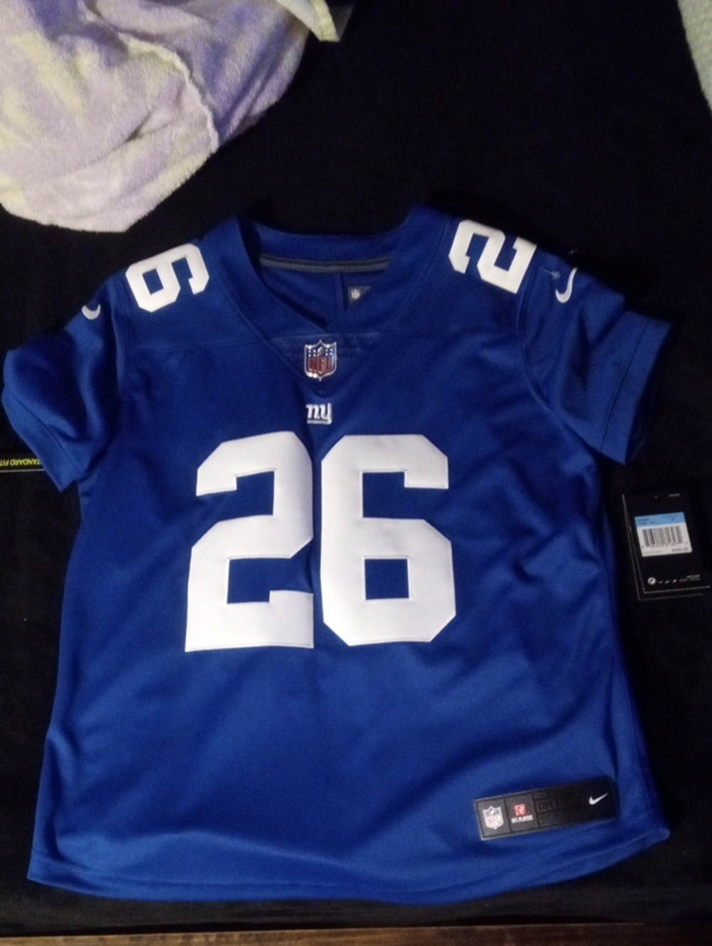 Nike Blue #26 Women's Football Jersey